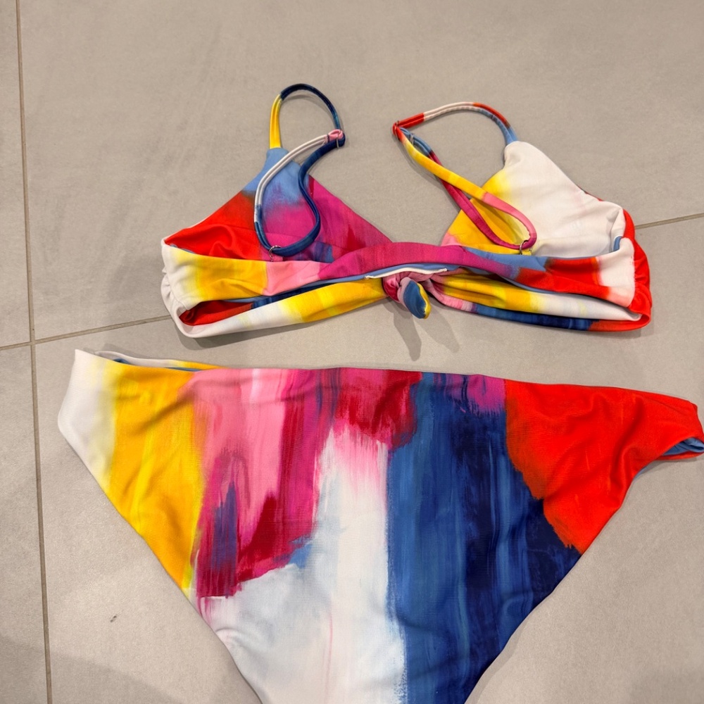 Mara Hoffman Clara Multicolor Two Piece Bikini set